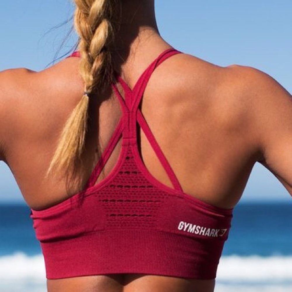 Gymshark Beet seamless sports bra